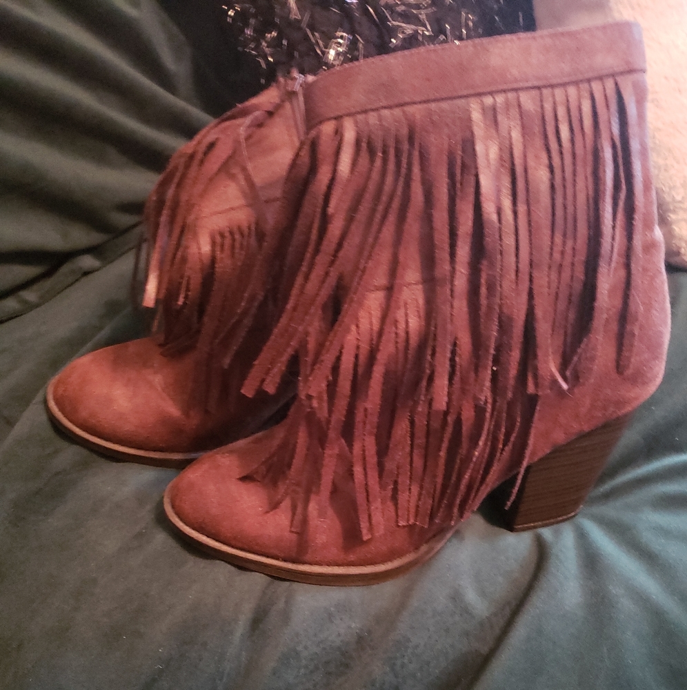 Soda Fringe Booties